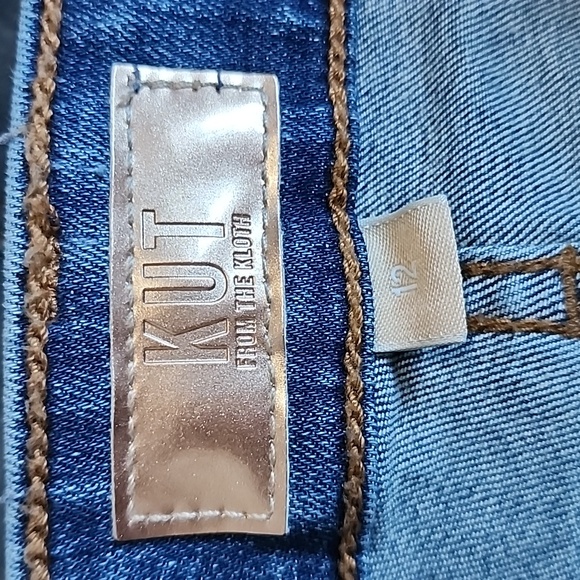 Kut from the kloth Donna High-Rise Ankle Skinny Jeans/Size 12 - Picture 4 of 13